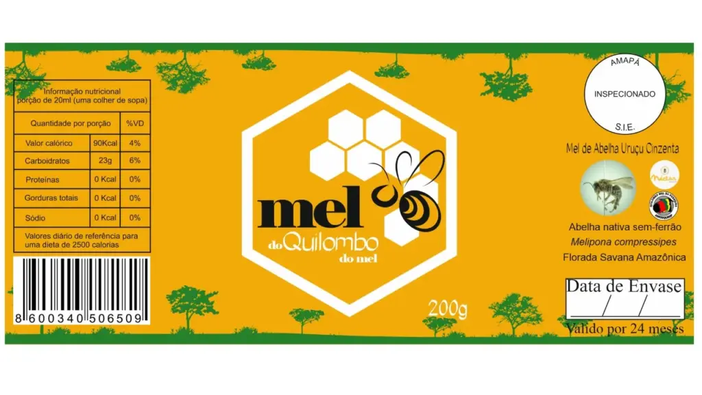 Nova embalagem para o mel de abelhas sem-ferrão do Mel da Pedreira